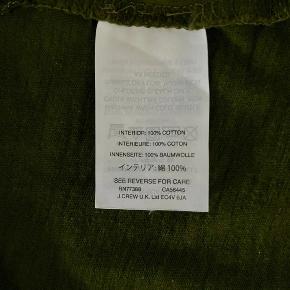 J.Crew long sleeve t-shirt dark army green Size L - Picture 4 of 6